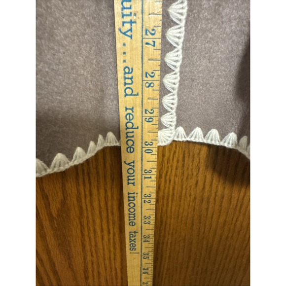 NWT Utcoco Collection Women's‎ XL Fringe Jacket & Scarf Set Brown Boho Coat - Picture 5 of 6